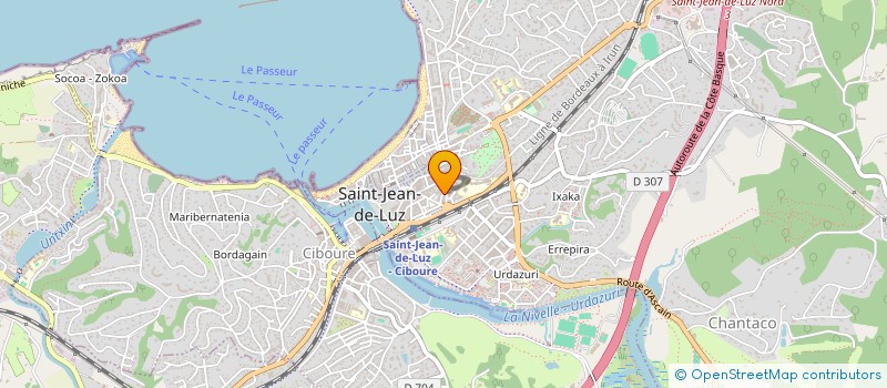 localisation de l'entreprise ISSOR CONSEIL à SAINT-JEAN-DE-LUZ