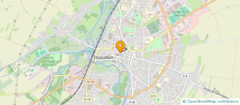 localisation de l'entreprise ISSOUDUN COMITE D'ANIMATIONS  ISSOUDUN