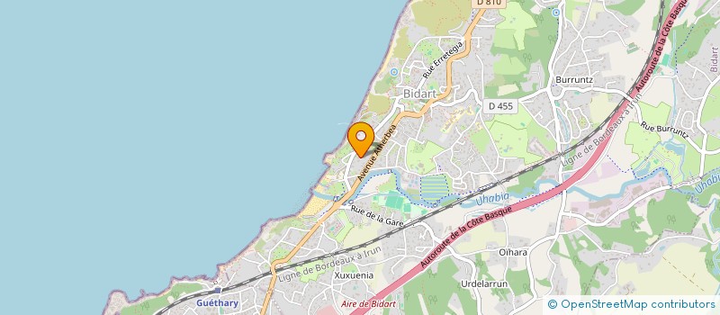 localisation de l'entreprise ISST  BIARRITZ