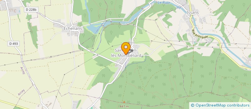 localisation de l'entreprise ISSUE DE SECOURS  SAINT-JULIEN-LES-MONTBELIARD