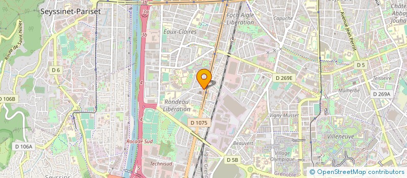 localisation de l'entreprise ISSUE DE SECOURS : MAISON-RELAIS ET RIALTO-SOS FEMMES 38 à GRENOBLE