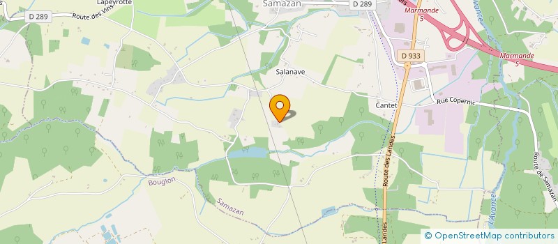 localisation de l'entreprise ISSUE DU SUD  SAMAZAN