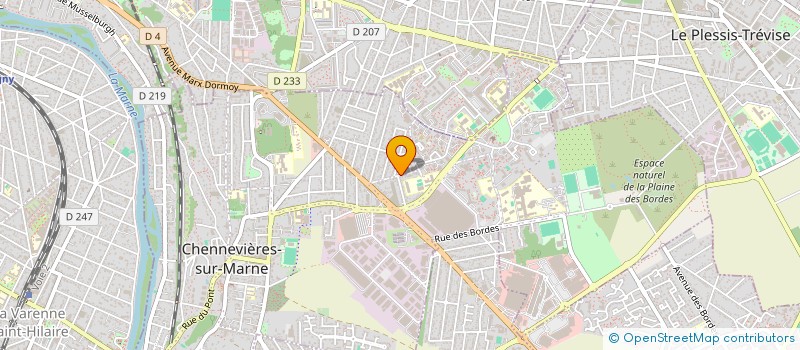 localisation de l'entreprise ISSY DISTRI à CHENNEVIERES-SUR-MARNE