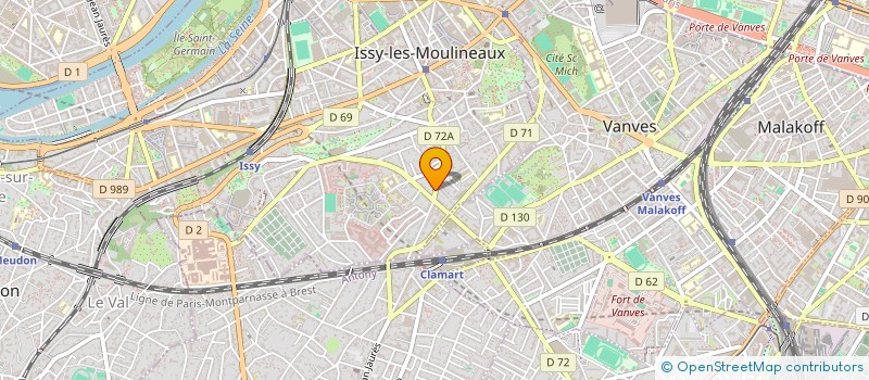 localisation de l'entreprise ISSY DISTRIBUTION à ISSY-LES-MOULINEAUX