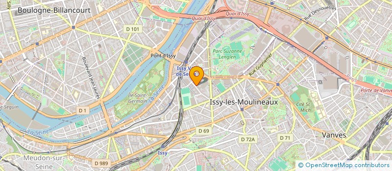 localisation de l'entreprise ISSY GYM VITALITE à ISSY-LES-MOULINEAUX