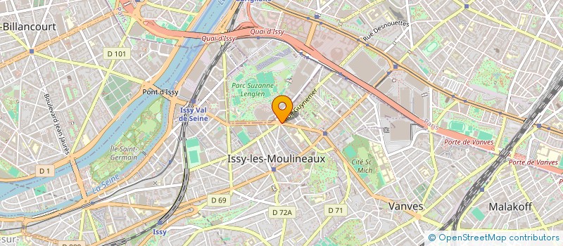 localisation de l'entreprise ISSY L'ASIE à ISSY-LES-MOULINEAUX