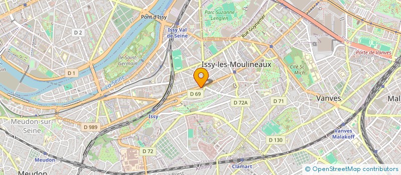 localisation de l'entreprise ISSY LES QUATRES SAISONS à ISSY-LES-MOULINEAUX