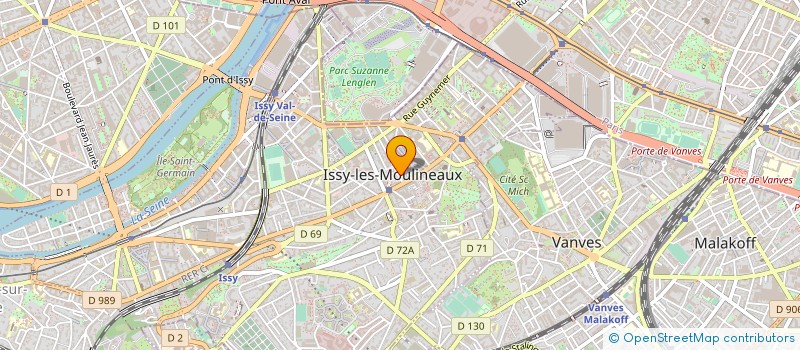 localisation de l'entreprise ISSY LOCATION à ISSY-LES-MOULINEAUX