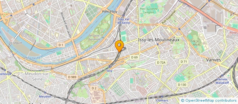 localisation de l'entreprise ISSY MESSAGERIE EXPRESS  ISSY-LES-MOULINEAUX