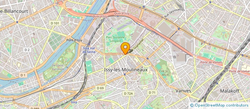 localisation de l'entreprise ISSY PARIS à ISSY-LES-MOULINEAUX