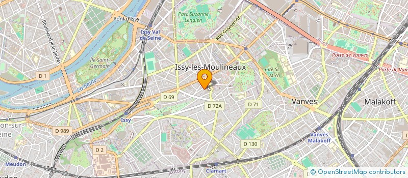 localisation de l'entreprise ISSY SENIORS à ISSY LES MOULINEAUX