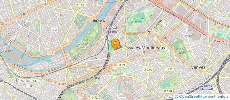 localisation de l'entreprise ISSY SPORT à ISSY-LES-MOULINEAUX