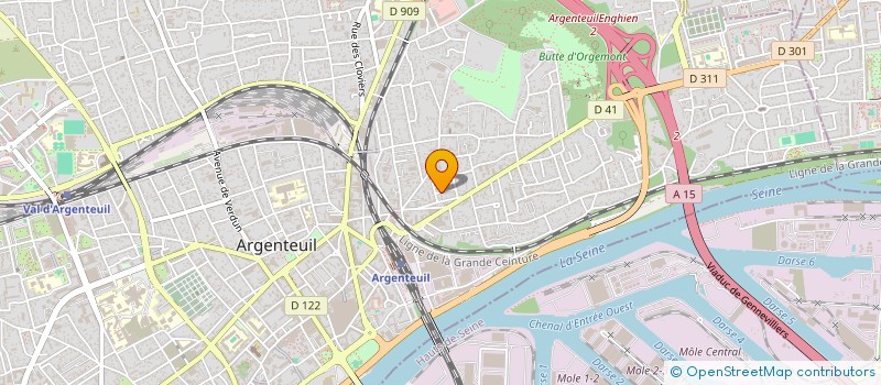 localisation de l'entreprise ISSYA  ARGENTEUIL