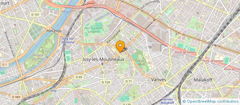 localisation de l'entreprise ISSYMMO à ISSY-LES-MOULINEAUX