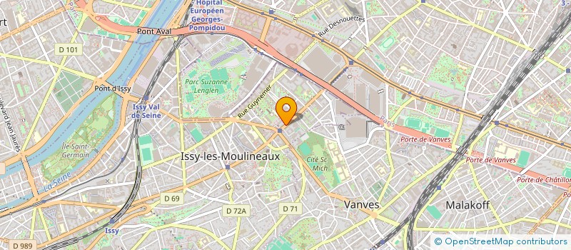 localisation de l'entreprise ISSYNVEST à ISSY-LES-MOULINEAUX