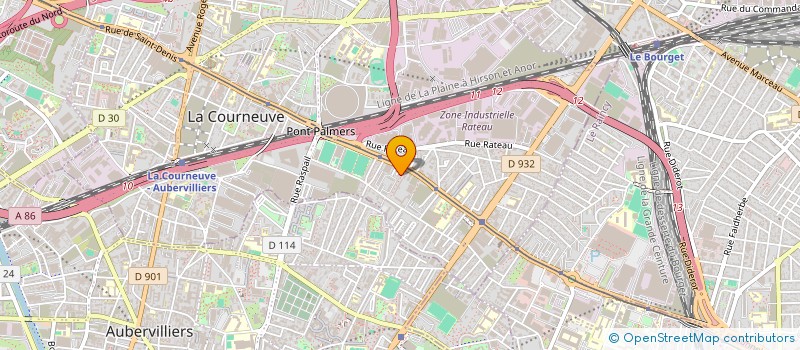 localisation de l'entreprise IST  LA COURNEUVE