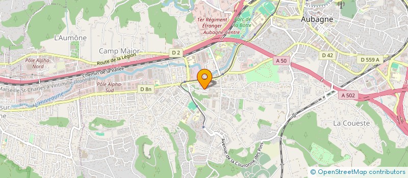 localisation de l'entreprise ISTALVEN à AUBAGNE