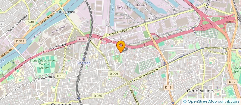localisation de l'entreprise ISTAR SECURITE à COLOMBES