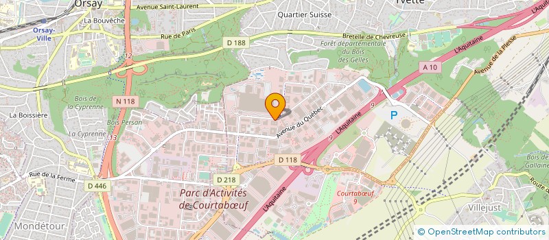 localisation de l'entreprise ISTEL à VILLEBON-SUR-YVETTE