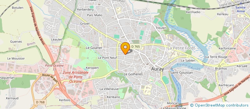 localisation de l'entreprise ISTETCHAT à AURAY