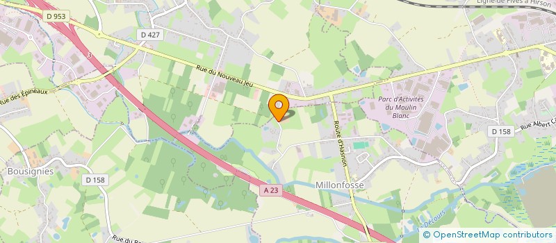 localisation de l'entreprise ISTHAL à MILLONFOSSE