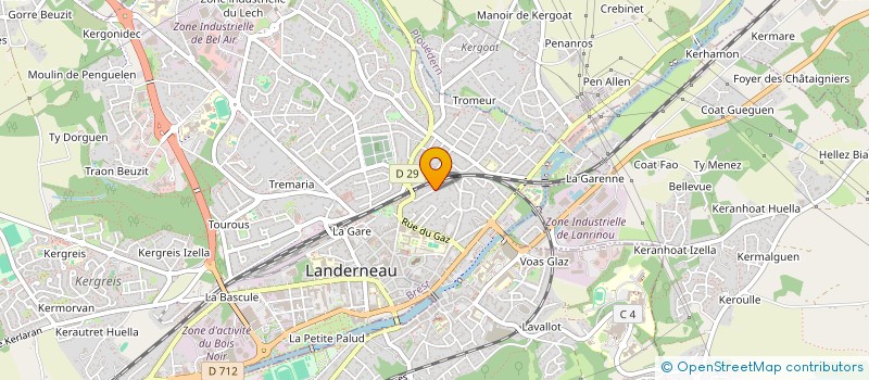 localisation de l'entreprise ISTOR HA SEVENADUR à LANDERNEAU