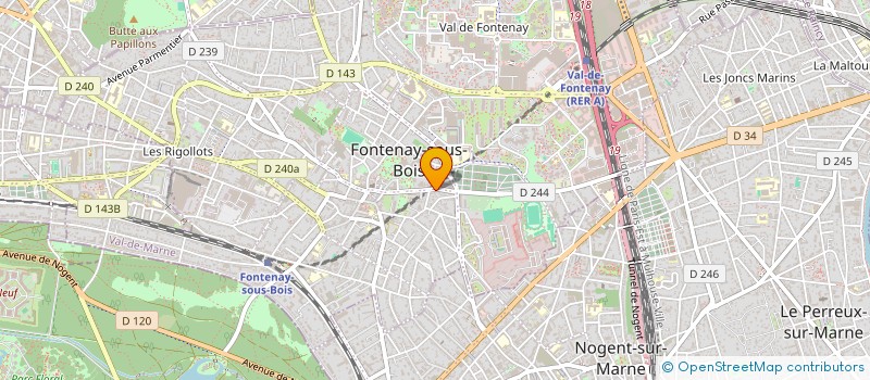 localisation de l'entreprise ISTRALUX à FONTENAY-SOUS-BOIS