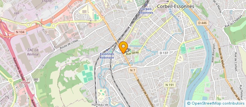 localisation de l'entreprise ISTRATEK à CORBEIL-ESSONNES