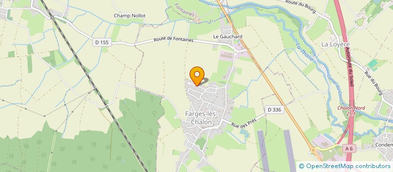 localisation de l'entreprise ISTREC  FARGES-LES-CHALON