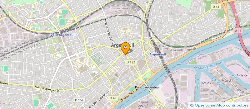 localisation de l'entreprise ISUFI IMMOBILIER  ARGENTEUIL