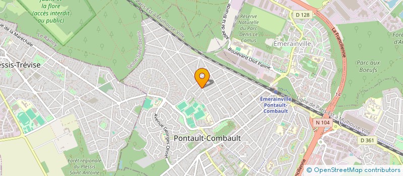 localisation de l'entreprise ISULA 21 à PONTAULT-COMBAULT