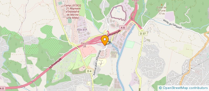 localisation de l'entreprise ISULA à FREJUS