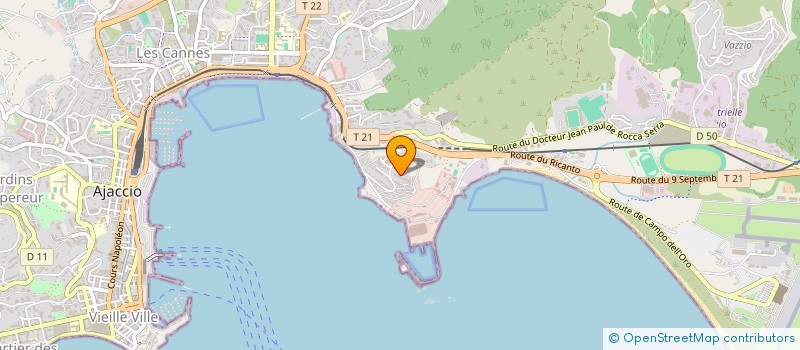 localisation de l'entreprise ISULA-ELECTRICITE à AJACCIO