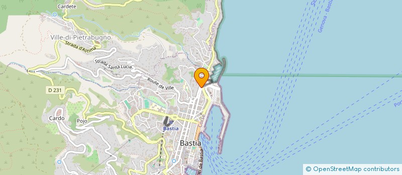 localisation de l'entreprise ISULA EXPERT CONSEIL à BASTIA