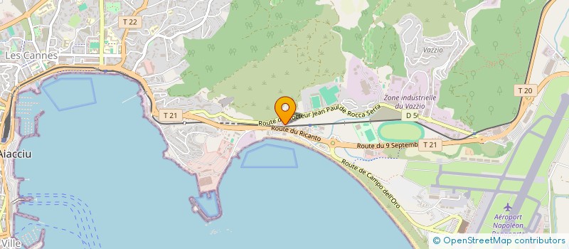 localisation de l'entreprise ISULA JET  AJACCIO