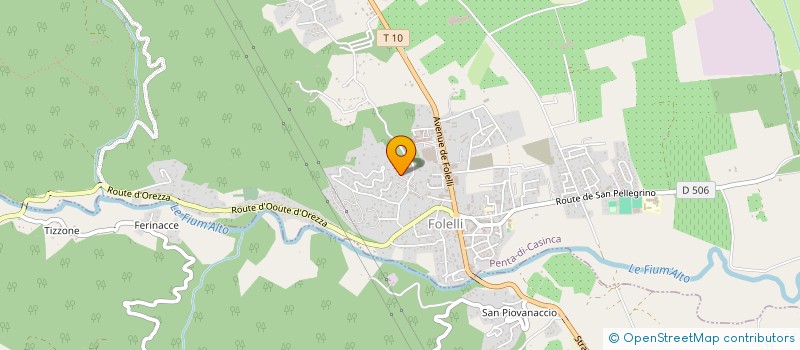 localisation de l'entreprise ISULA JFT  PENTA-DI-CASINCA