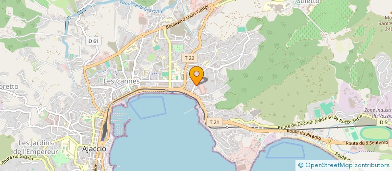 localisation de l'entreprise ISULA PRODUCTIONS à AJACCIO