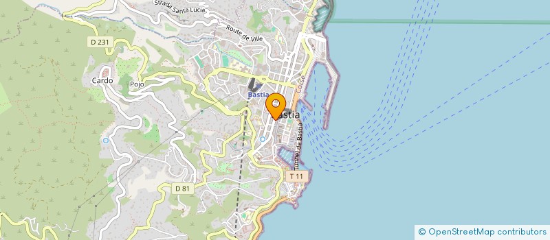 localisation de l'entreprise ISULA TURCHINA à BASTIA