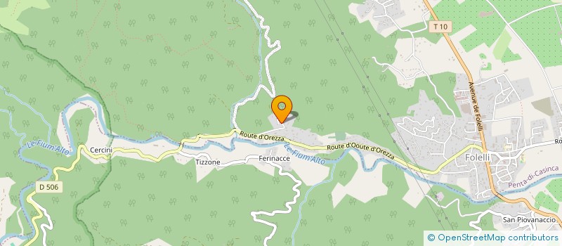 localisation de l'entreprise ISULARIA à PENTA-DI-CASINCA