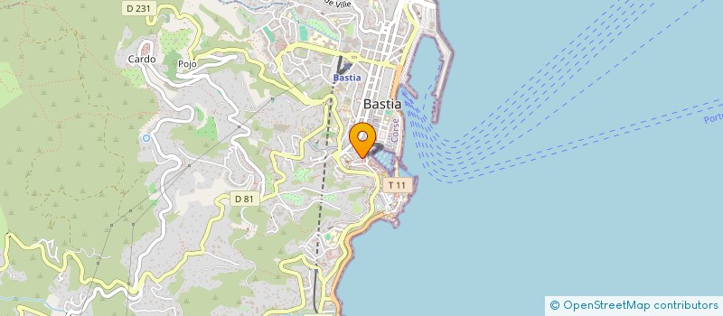 localisation de l'entreprise ISULARTI à BASTIA