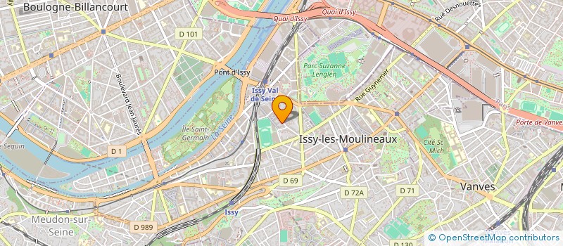localisation de l'entreprise ISUPCOMPTA & CO à ISSY-LES-MOULINEAUX