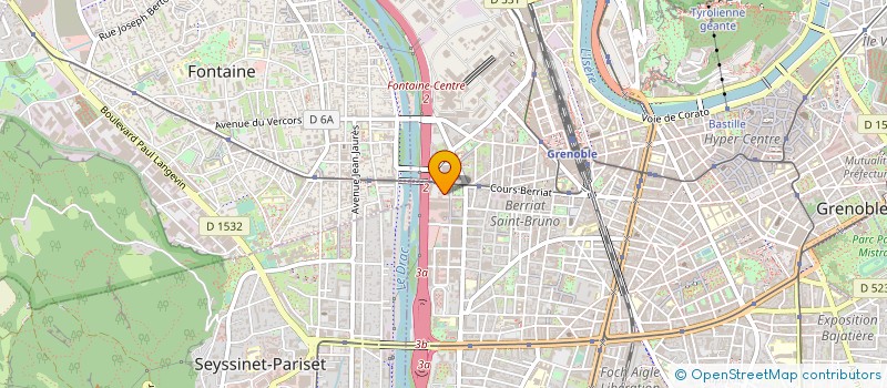 localisation de l'entreprise ISV DEPANNAGE à GRENOBLE