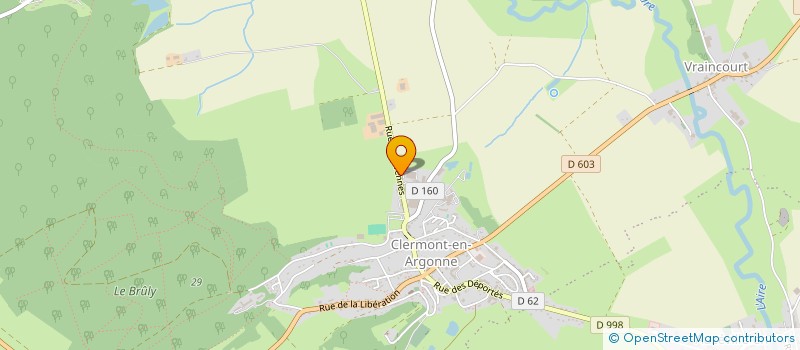 localisation de l'entreprise ISVACO à CLERMONT-EN-ARGONNE