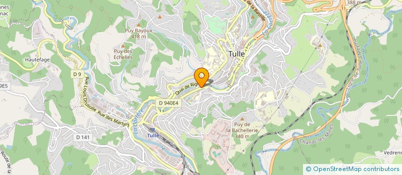 localisation de l'entreprise ISVAMILLE  TULLE