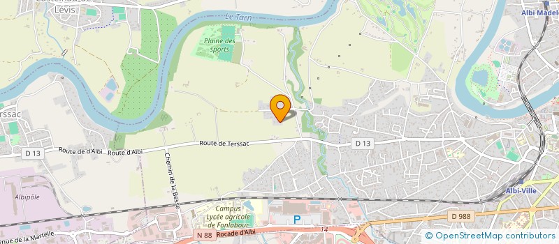 localisation de l'entreprise ISVERA à ALBI