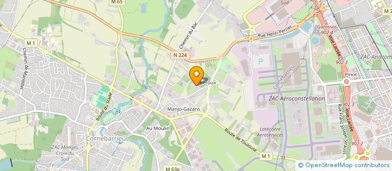 localisation de l'entreprise ISW EUROPE  CORNEBARRIEU