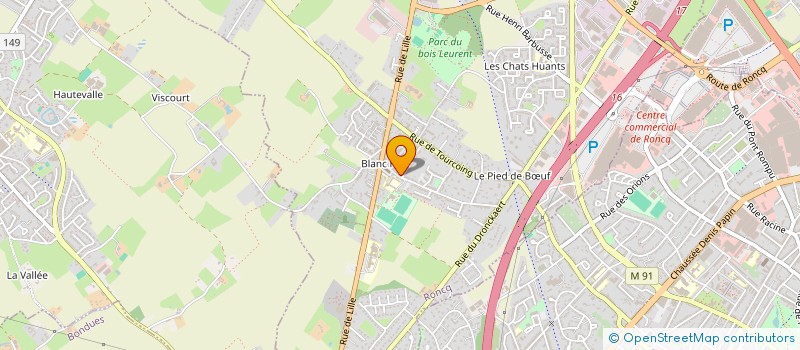 localisation de l'entreprise ISWI à RONCQ