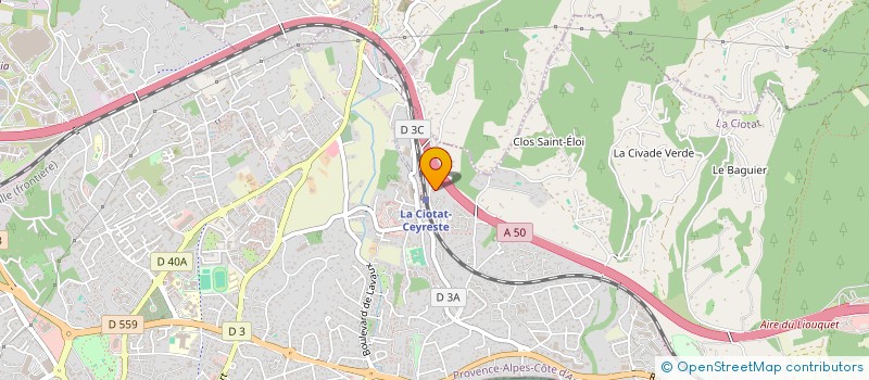 localisation de l'entreprise ISY CONSEIL à LA CIOTAT