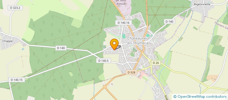 localisation de l'entreprise ISYA CLOTURES à CHATEAUNEUF-EN-THYMERAIS