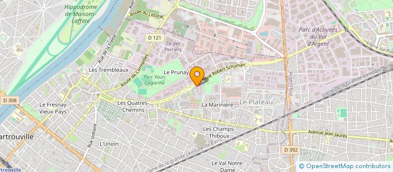 localisation de l'entreprise ISYCOM à SARTROUVILLE